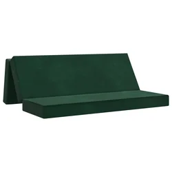 Sofa na razvlačenje 200 x 67 x 45 cm Tamnozelena
