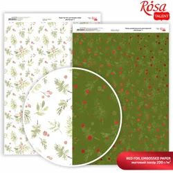 Papirji za scrapbooking Drops A4 - rdeče pike