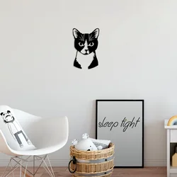 Opviq Zidna dekoracija Cat 10, 39x60 cm, 1.5 mm, Crna