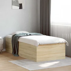Okvir kreveta za pod Hrast sonoma 80 x 200 cm Konstruirano drvo