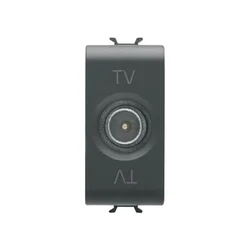 GEWISS GW12361 - Direct TV koaksijalna utičnica - Satin Black - ChoruSmart