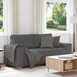 Dvosjed tamno sivi 180x77x82 cm korduro tkanina