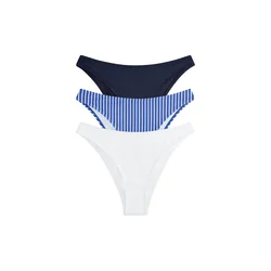 The Set Bikini hlačke modra/bela