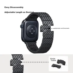 Pitaka Zamenska narukvica za pametne satove za Apple Watch, Tamnosiva