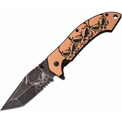 MTech Skull Linerlock A/O Tan