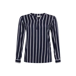 KAFFE CURVE Bluza, bela, modra