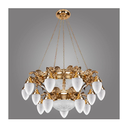 Kemar OW150 - Luster OURO EAGLE 15xE27/60W/230V + 6xE27/100W/230V