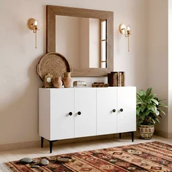 Hanah Home komoda Sherifa 120, 120 cm, bela