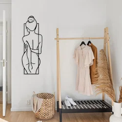 Atelier Del Sofa Zidna dekoracija Female Posture, 24x69 cm, 1.2mm, Crna