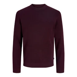JACK & JONES Pulover JJBLAMilano vinsko rdeča