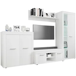 MID.YOU Dnevni Regal Usilo L, Bela, 4-Delni