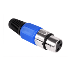 Modri ženski mikrofonski vtič