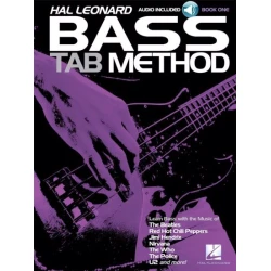 HAL LEONARD BASS TAB METHOD 1 BOOK + AUDIO ACCESS