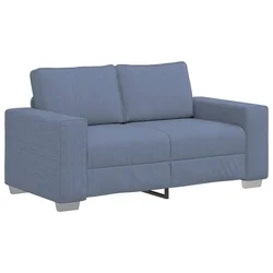 Vidaxl Dvosed moder 160x77x82 cm žametno blago