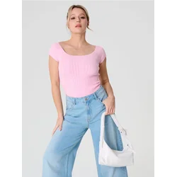 Sinsay - Džemper bluza - pastelno roze