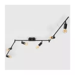 LED spot svetiljka 6xE27/6,5W/230V crna