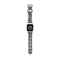 HELLO KITTY Hello Kitty Silikonski trak za Apple Watch 38/40/41 mm (črn)