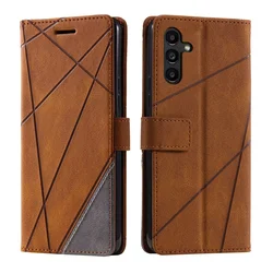 Rjava Flip Line torbica (Samsung Galaxy A15 5G)