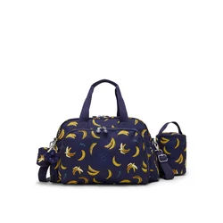 KIPLING Ročna torbica Camana mornarska/rjava/rumena