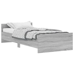 Vidaxl Posteljni okvir siva sonoma 90x190 cm inženirski les