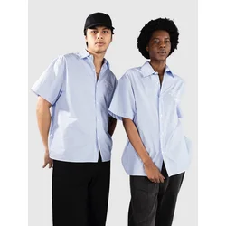 Another Cotton Lab Another Short Sleeve Shirt blue striped