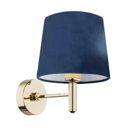 Argon 4348 - Zidna lampa PONTE 1xE27/15W/230V plava/mesing