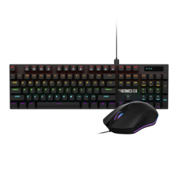 Tastatura mehanička + miš Gamdias Hermes E6