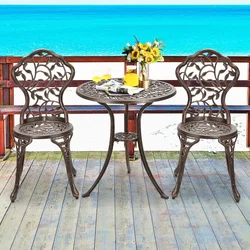 Costway 3-delni bistro set iz litega aluminija