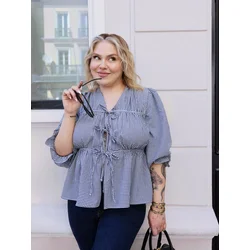 Trendyol Curve Ženska bluza Tbbss25Af00066, Tamnoplava