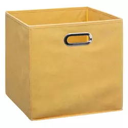 FIVE Kutija za odlaganje 31x31x31cm karton/pp/metal žuta