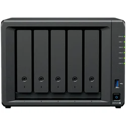 Synology DiskStation DS1525+ Tower, 5-Bays 3.5 SATA HDD/SSD, 2 x M.2 2280 NVMe SSD slot, CPU AMD Ryzen V1500B 4-core 2.2 GHz, 8 GB DDR4 ECC SODIMM,