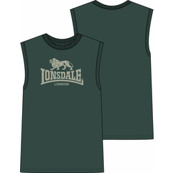 LONSDALE Majica Clopton  trst / temno zelena