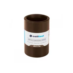 slomart Vrtna obroba Cellfast ravna 20 cm x 9 m, rjava