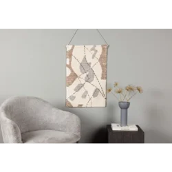 Venture Design Stenska dekoracija Liam 50x80 cm slonokoščena