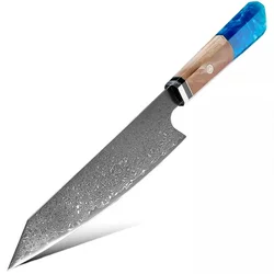 Damaskasti kuhinjski nož KU-20030 - Chef / Plava / 33,8cm KP20030