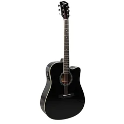 V-TONE VEAG1 CE BK - 4/4 akustična kitara s priključkom, črna