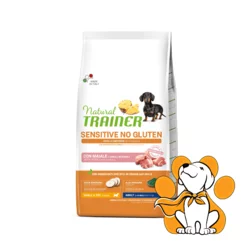 Natural Trainer Sensitive No Gluten Small&Toy Adult, Pork 2kg, Granule Za Pse