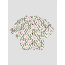 Roxy Salty Sun Shirt basil party waves rg