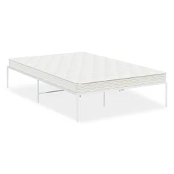 Vidaxl Kovinski posteljni okvir bel 120x200 cm