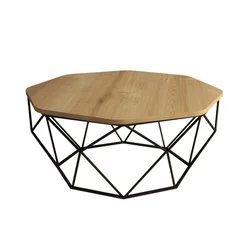 Hanah Home Diamond Klub sto, 90x38x90cm, Hrast