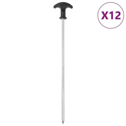 Klinovi za šator 12 kom 30 cm O 7 mm od pocinčanog čelika