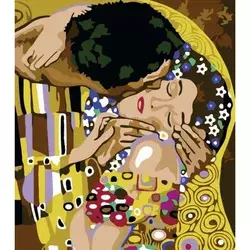 Slika po brojevima Poljubac - Gustav Klimt, 40x50 cm