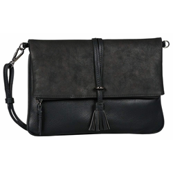 Tom Tailor crossbody torba Shelly Flapbag crna