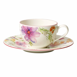 Villeroy & Boch Skodelica za kavo s krožničkom iz kolekcije MARIEFLEUR 2 kosa
