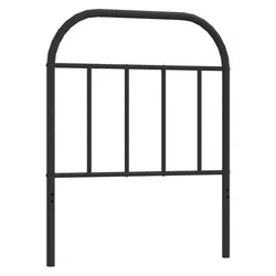 Vidaxl Kovinsko nadomestno vzglavje črno 75 cm