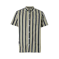 JACK & JONES Srajca JJETHAN temno modra/pastelno zelena/bela