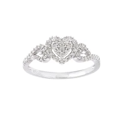 DIAMANT LETERNEL Prstan srebrna