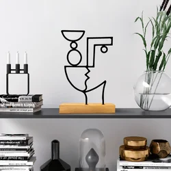 Atelier Del Sofa Dekorativna figura Cubik, 27x8x17 cm, Crna