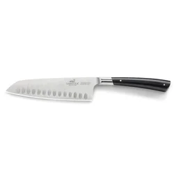 Santoku nož EDONIST 18 cm, nerjaveče zakovice, črn, Lion Sabatier