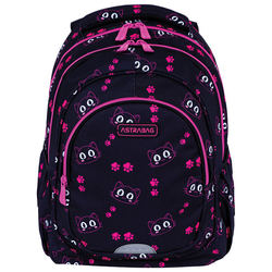Ranac đački anatomski 3zipa AB330 Cats Eyes 24.Astrabag 502024051 crno-roze